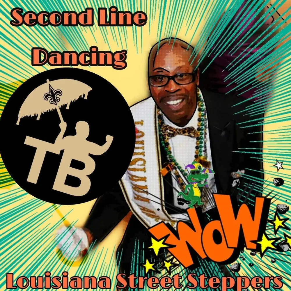 Charles Favors with the Louisiana Street Steppers
