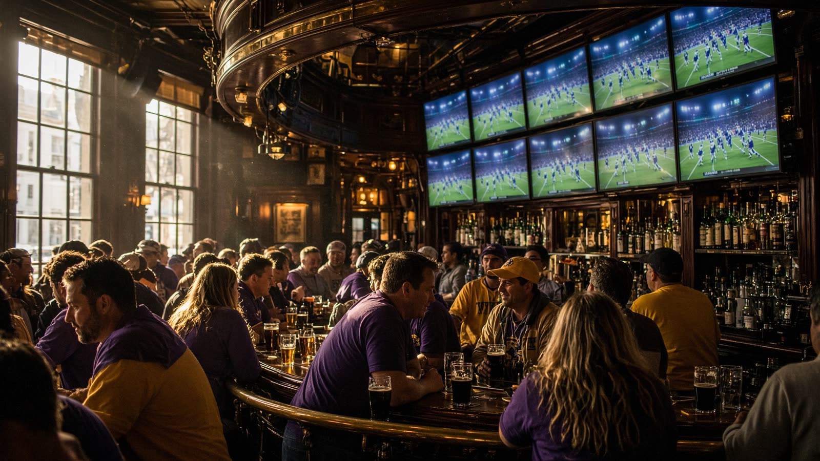 LSU fans packed into a Santa Monica pub for a Saturday kickoff